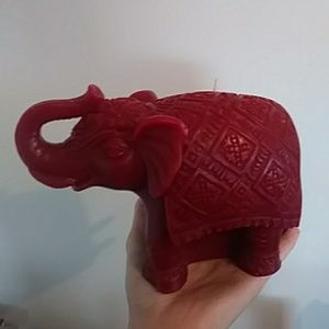 Red Elephant Candle